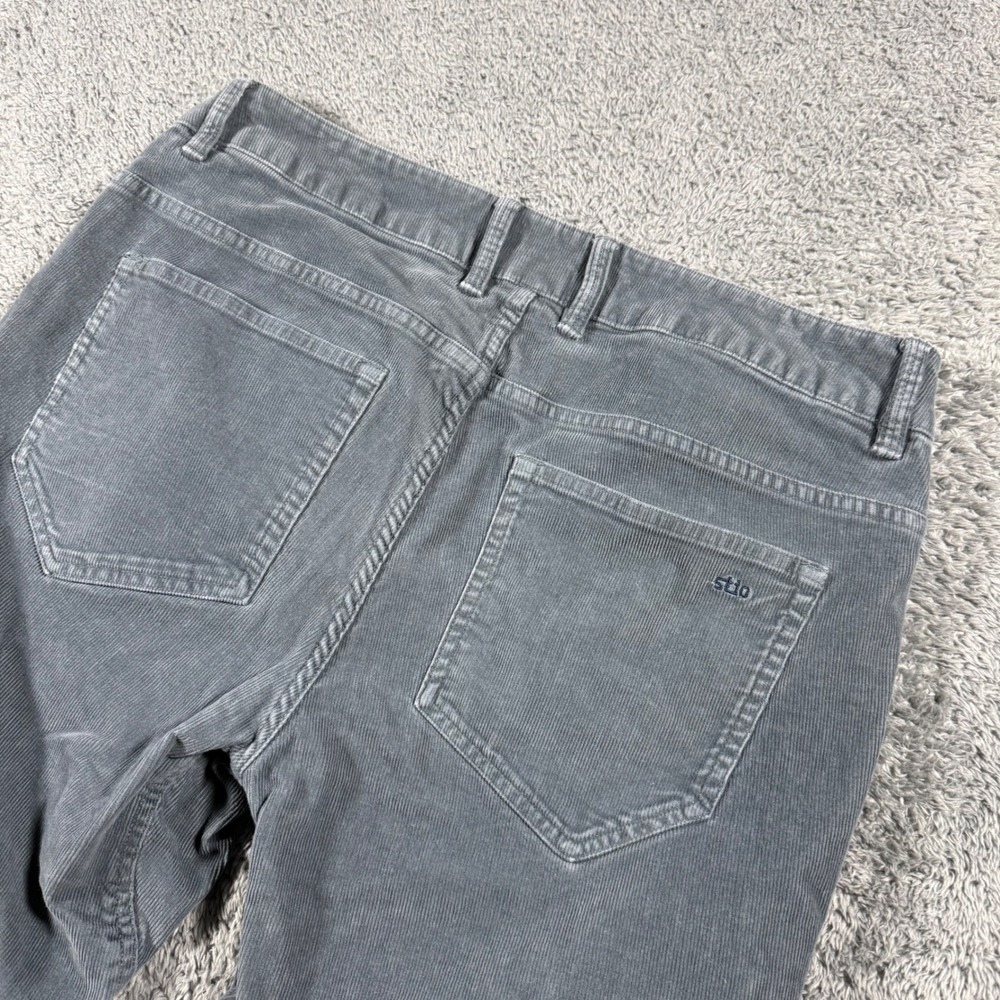 Stio Rivet Corduroy Pants Mens 34x29 Straight Leg 5-Pocket Blue Outdoors - Picture 3 of 9